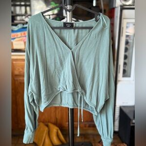 Vici Women's Soft Green Blouse